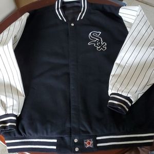 CHICAGO WHITE SOX CHAMPIONS JACKET  REVERSIBLE LETTERMAN'S VARSITY